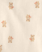 Baby Boy 4-Pack Bear Burp Cloths - Brown/Ivory, image 2 of 3 slides
