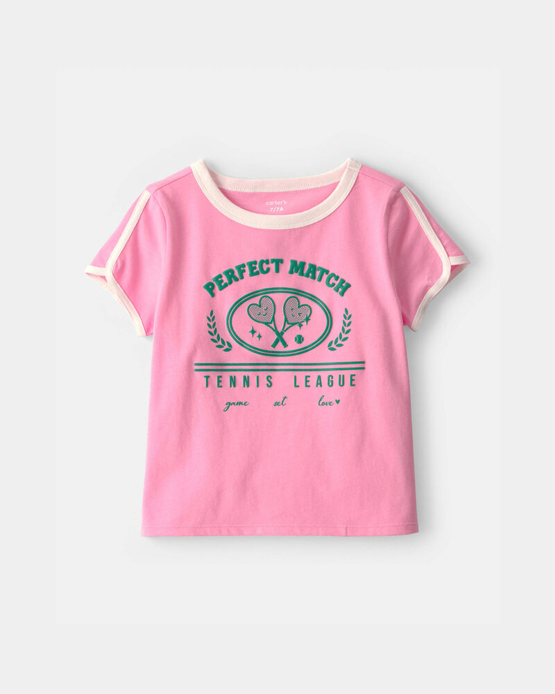 Girls 'Perfect Match' Tennis Active Top - Pink, image 1 of 4 slides