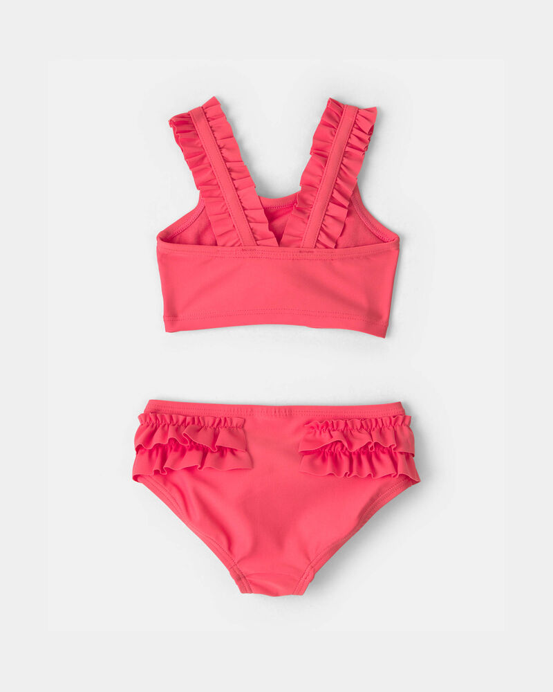 Baby Girl 3-Piece Tankini Set - Orange, image 3 of 6 slides