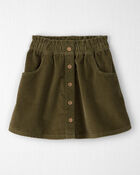 Girls Organic Cotton Corduroy Skirt, image 1 of 4 slides