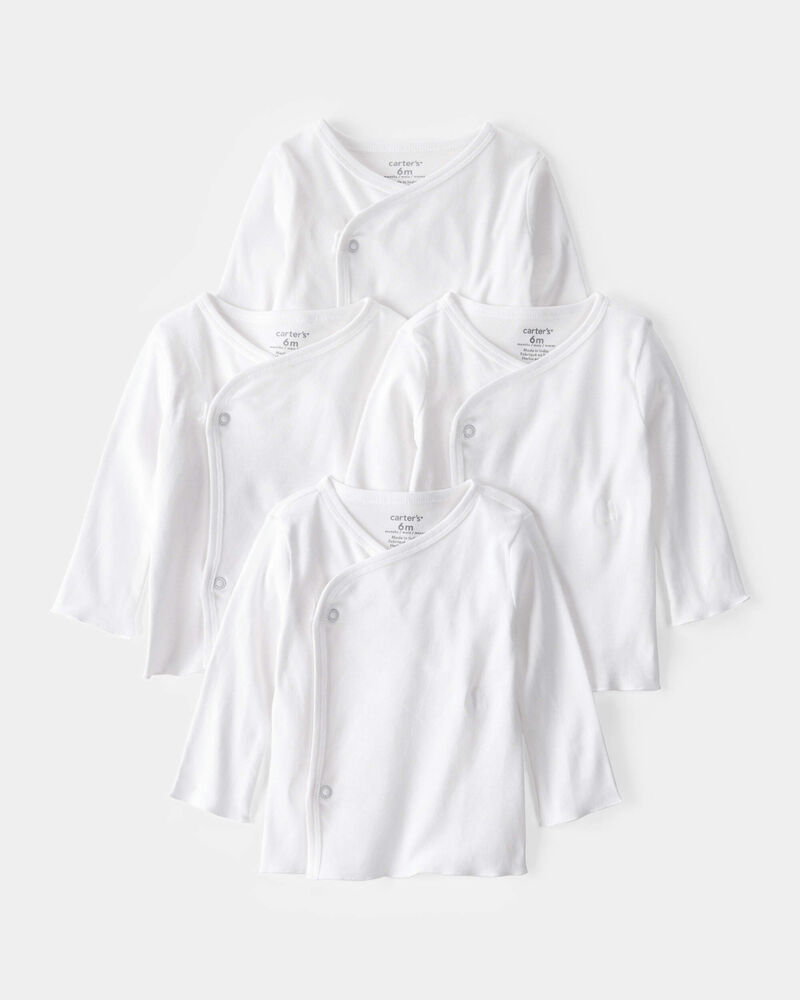 Baby 4-Pack Side-Snap Tees, image 1 of 3 slides