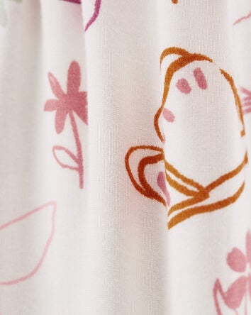 Toddler Floral 1-Piece PurelySoft Footie Pyjamas, 