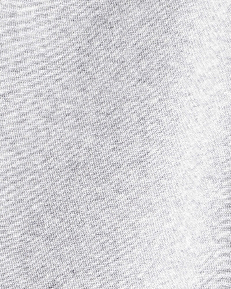Boys Solid Fleece Drawstring Joggers - Grey, image 3 of 4 slides