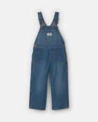 Toddler Girl Wide-Leg Overalls - Medium Wash, image 1 of 4 slides