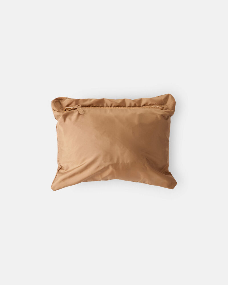 Baby Boy Midweight Packable Puffer - Brown, image 3 of 4 slides