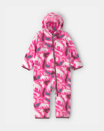 B&eacute;b&eacute; fille - Columbia&trade; Combinaison en polaire d'une pi&egrave;ce - Rose, 