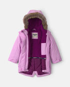 Toddler Girl Winter Parka- Lilac, image 2 of 3 slides