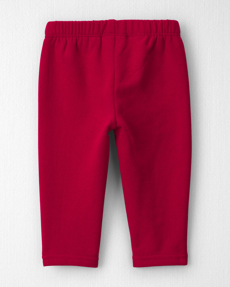 Baby Girl 2-Pack Fleece Leggings Made with Organic Cotton, image 2 of 6 slides