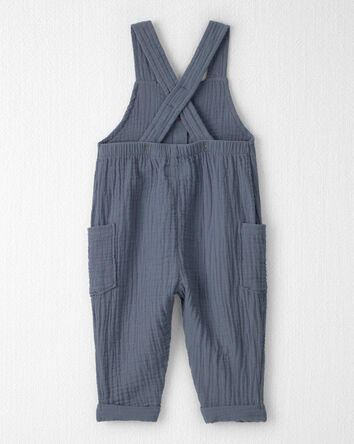 Baby Organic Cotton Gauze Overalls, 