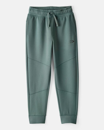 Boys Cotton Active Pants - Green, 