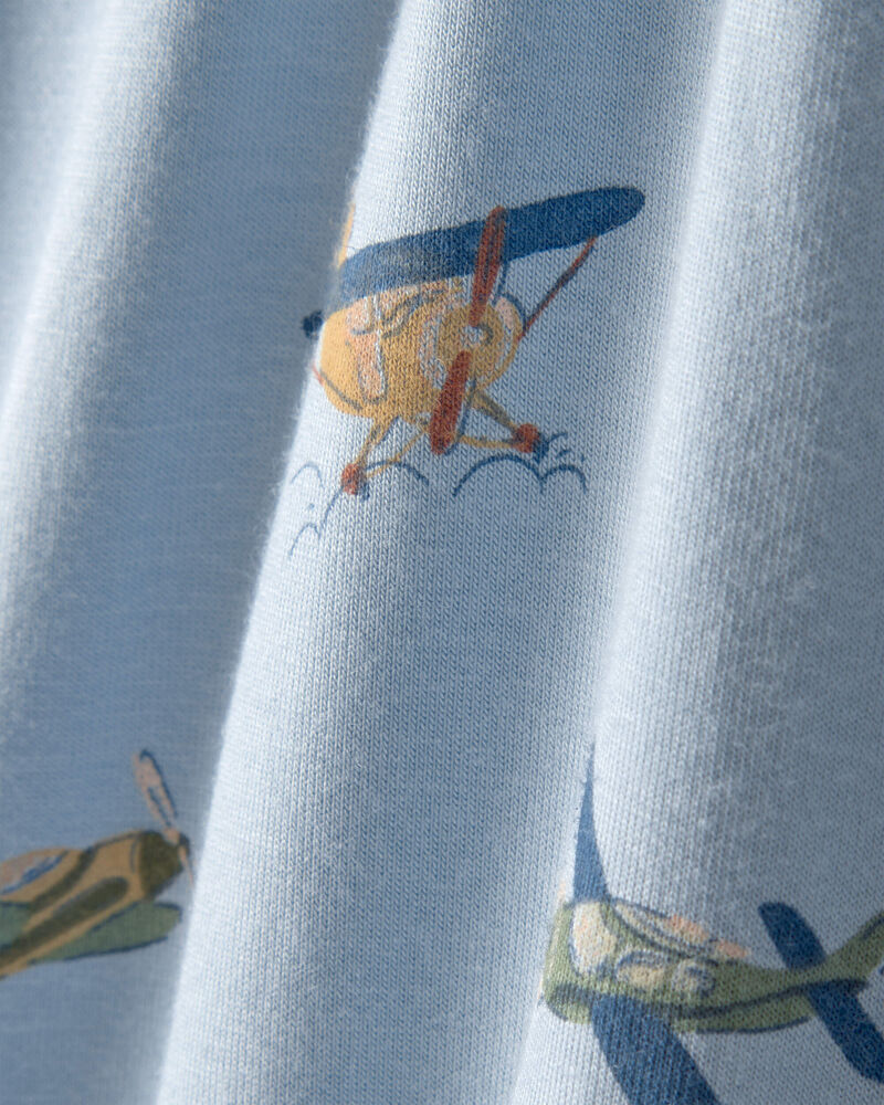 Baby Boy 2-Pack Plane PurelySoft Bodysuits - Blue, image 2 of 6 slides