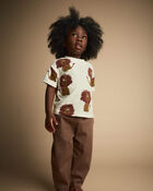 Tout-petit - T-shirt d&eacute;contract&eacute; &agrave; imprim&eacute; lion - Cr&egrave;me, image 1 sur 5 diapositives