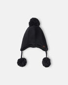 Girls Kombi Dangle Peruvian Hat - Black, image 1 of 3 slides