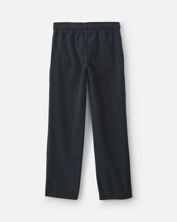 Boys Microfleece Wide-Leg Pants - Black, 