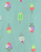 Tout-petit fille - Pyjama 4 pi&egrave;ces en 100&nbsp;% coton &agrave; friandises glac&eacute;es &laquo;Sweet Squad&raquo; - Bleu/Vert, image 3 sur 3 diapositives