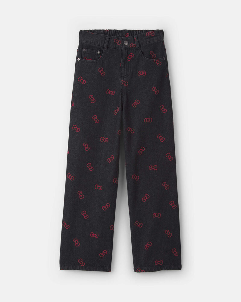 Filles - Jean ample &agrave; boucle Hello Kitty&reg; &ndash; Noir/Rouge, image 1 sur 3 diapositives