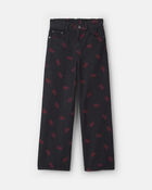 Filles - Jean ample &agrave; boucle Hello Kitty&reg; &ndash; Noir/Rouge, image 1 sur 3 diapositives