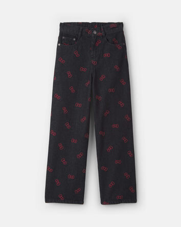 Filles - Jean ample &agrave; boucle Hello Kitty&reg; &ndash; Noir/Rouge, 