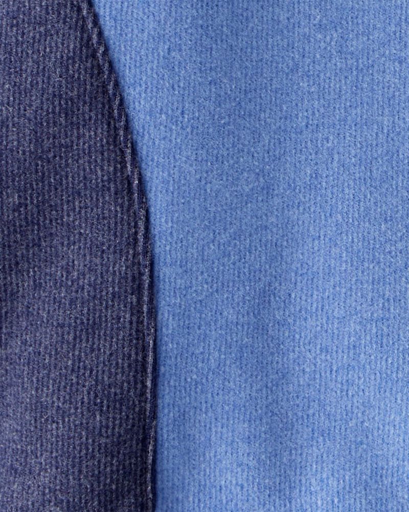 Baby Boy Colourblock Long-Sleeve Pullover Sweatshirt - Blue, image 2 of 3 slides