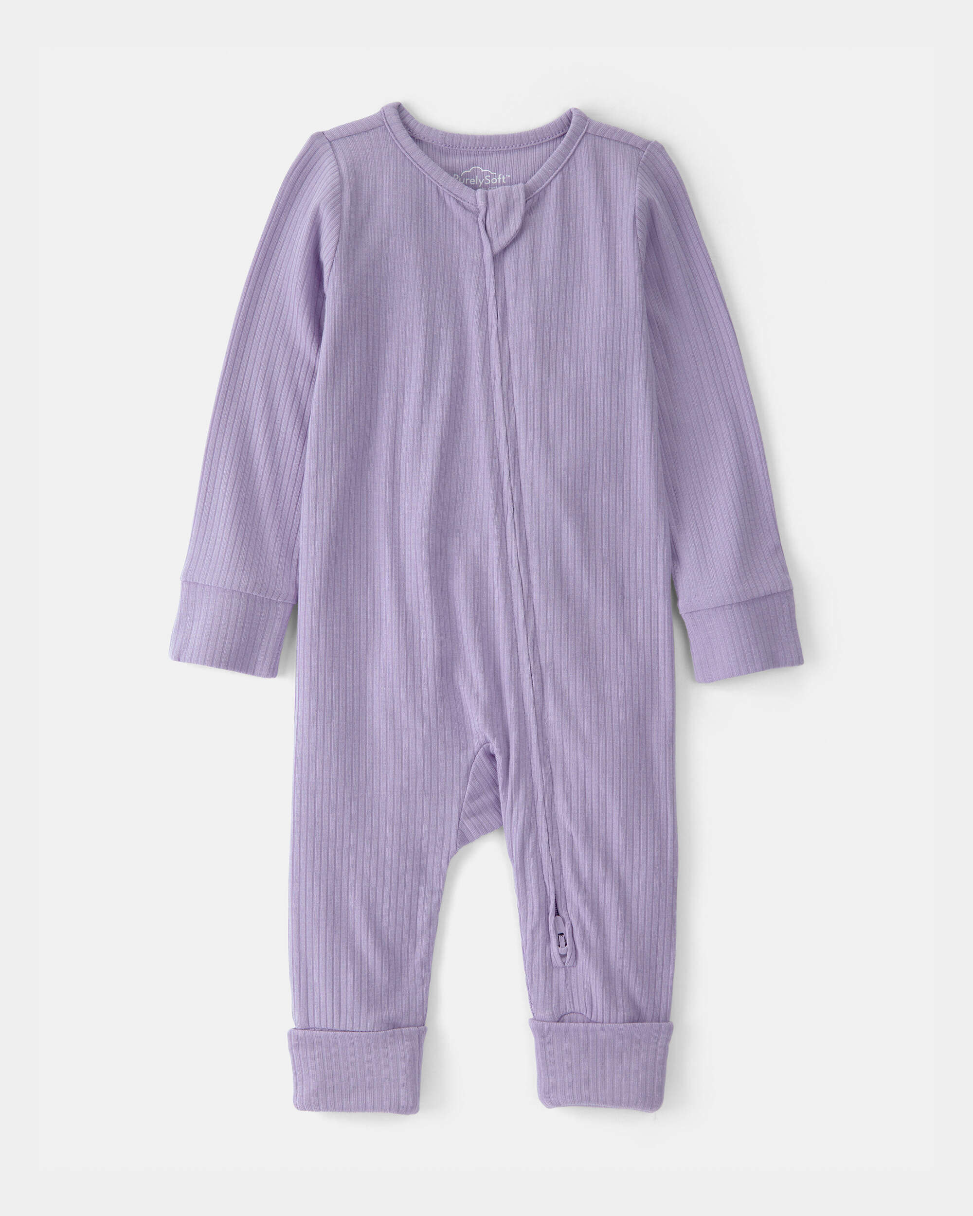 Baby Girl 2-Way Zip PurelySoft Sleeper - Purple | Carter's Oshkosh