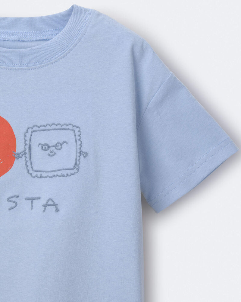 Toddler Pasta Relaxed Graphic Tee - Blue, image 6 of 6 slides