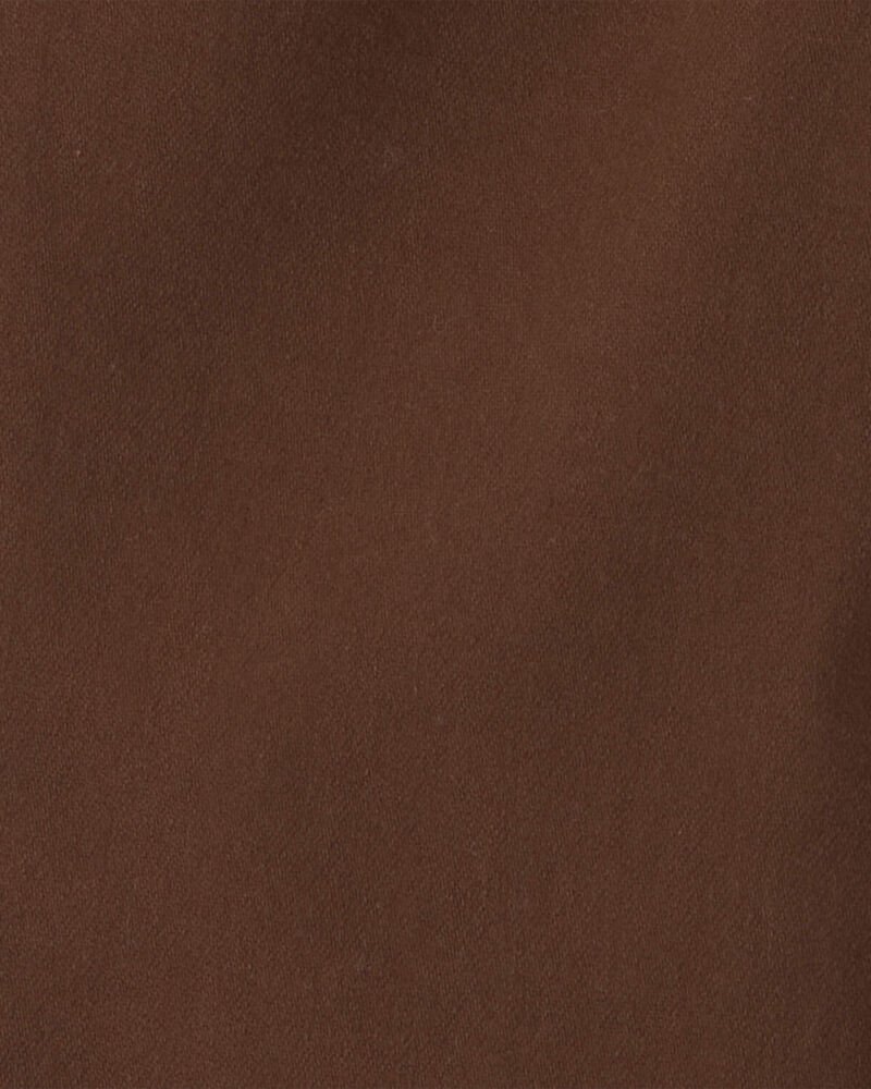 Toddler Boy Cotton Pull-On Pants - Brown, image 3 of 4 slides