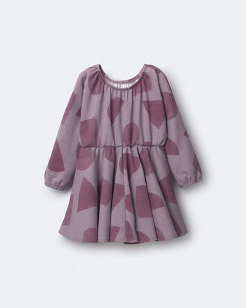 Toddler Girl Avenue Twirl&trade; Dress with Shapes - Mauve, 