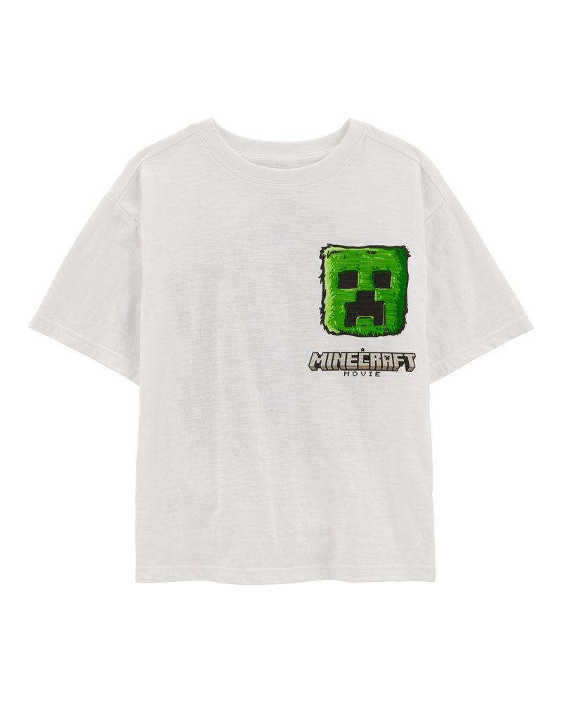 Kid Minecraft Short-Sleeve Graphic Tee - White, image 1 of 4 slides