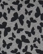Kid Butterfly Print Mock Neck Long-Sleeve Dress, image 3 of 4 slides