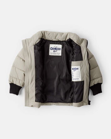 Toddler Boy Urban Bubble Heavy Weight Jacket - Sand, 