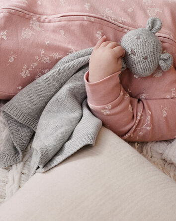 B&eacute;b&eacute; - Doudou lapin en coton biologique, 