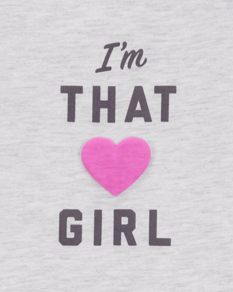 Kid I'm That Girl Short-Sleeve Graphic Tee - Grey, image 3 of 4 slides