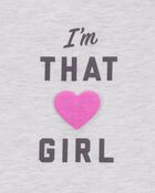 Kid I'm That Girl Short-Sleeve Graphic Tee - Grey, image 3 of 4 slides