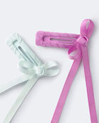 Toddler Girl 2-Pack Bow Clips, image 3 of 5 slides