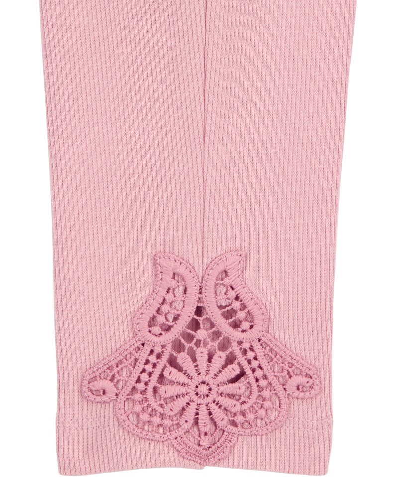 Toddler Lace Detail Ribbed Leggings
, image 5 of 7 slides