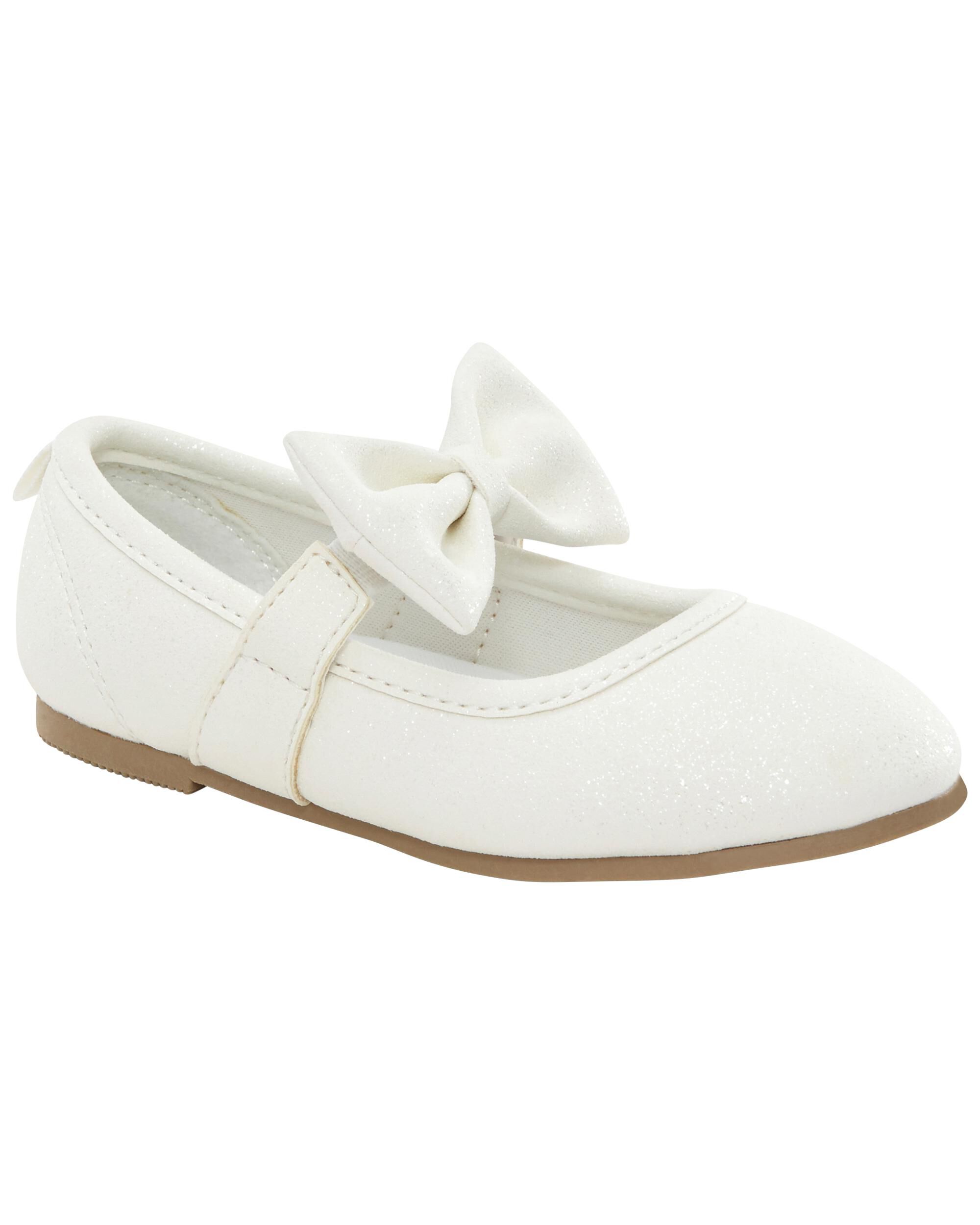Girls white ballet slippers top