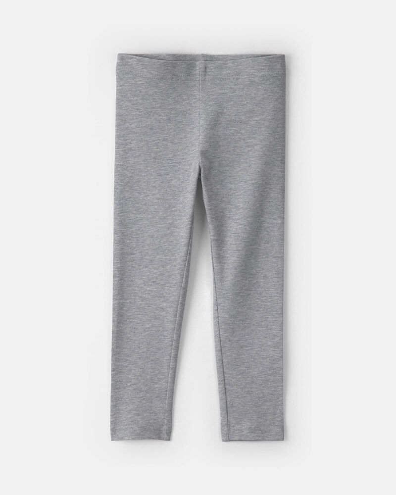 Toddler Girl Pull-On Stretch Leggings - Grey, image 1 of 4 slides