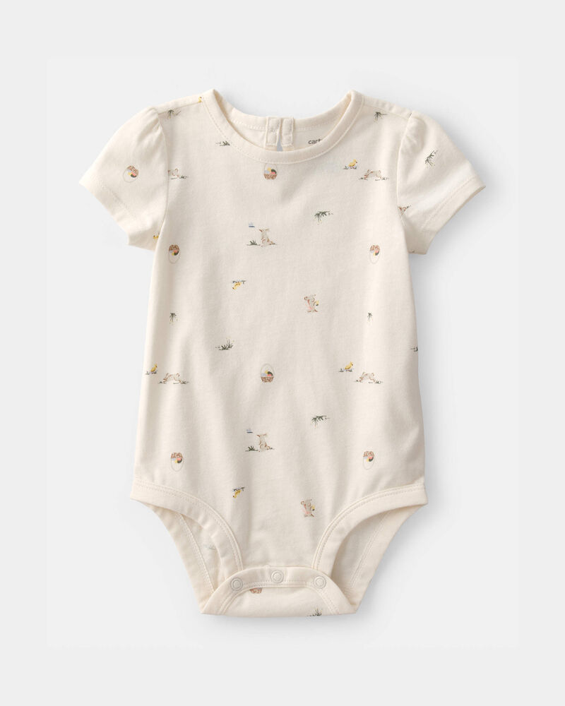 Baby Girl 2-Piece Easter Bunny Jumper Set - Pink/Ivory, image 5 of 6 slides