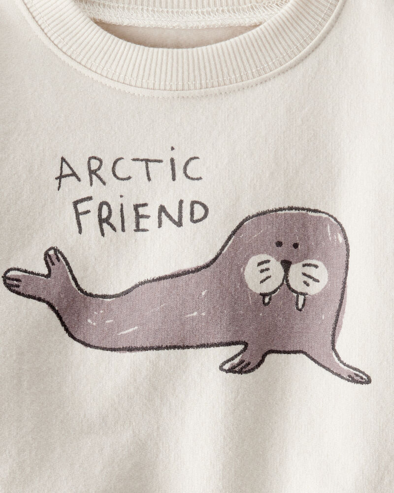 Baby 2-Piece Set Made with Organic Cotton in Artic Friends Print, image 4 of 5 slides