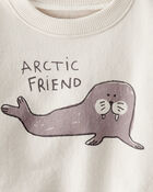 Baby 2-Piece Set Made with Organic Cotton in Artic Friends Print, image 4 of 5 slides