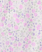 Baby 2-Piece Floral Jumpsuit & Headwrap, image 2 of 3 slides