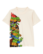 Toddler Teenage Mutant Ninja Turtles™ Short-Sleeve Graphic Tee - Cream, image 1 of 2 slides