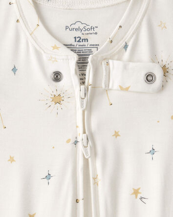 Baby Constellation PurelySoft 2-Way Zip 1-Piece Pyjama - Cream, 