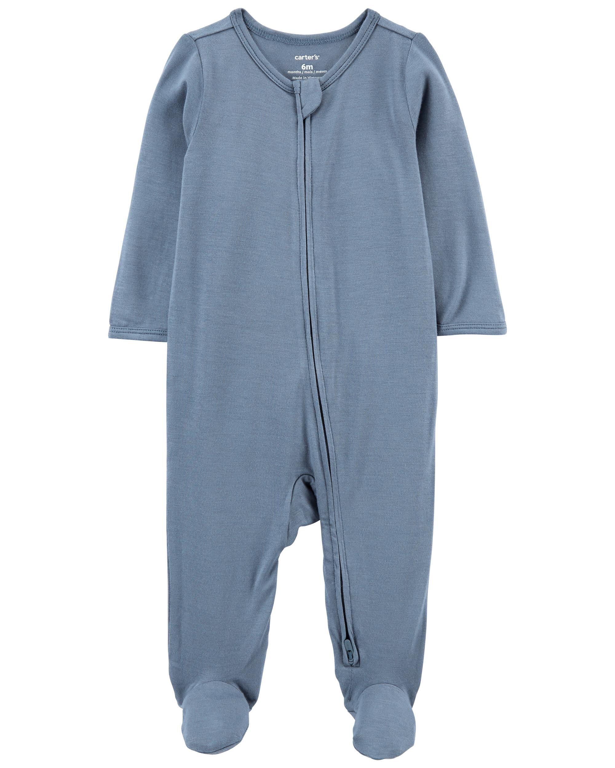 Blue Zip Up PurelySoft Sleeper Pyjamas Carter s Oshkosh Canada