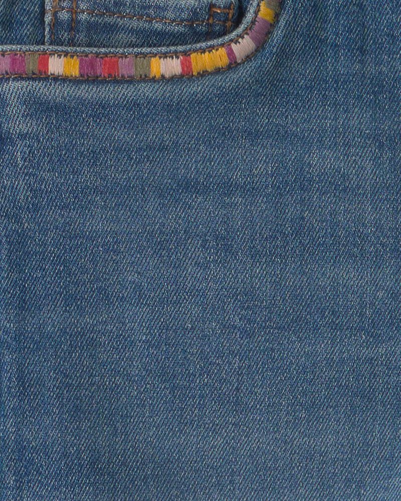 Filles - Jean jambe large en denim - D&eacute;lav&eacute; moyen, image 3 sur 4 diapositives