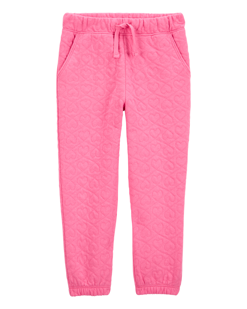 Bébé Pantalon tricoté à cœurs - Rose, image 1 sur 4 diapositives