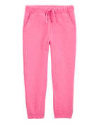 Bébé Pantalon tricoté à cœurs - Rose, image 1 sur 4 diapositives