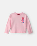 Toddler Girl 'Sweet Hearts Club' Disney&copy; Lilo & Stitch Valentine's Day Graphic Top - Pink, image 1 of 5 slides