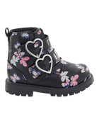 Enfant en bas &acirc;ge Bottes &agrave; boucles &agrave; motif de c&oelig;ur de papillon, image 2 sur 6 diapositives