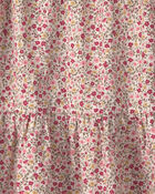 Girls Organic Cotton Dobby Dress in Floral, image 4 of 5 slides